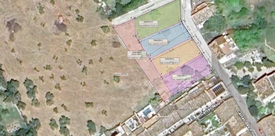 Land plot à Moscari, Mallorca, Espagne 1481 m2 No. 148606