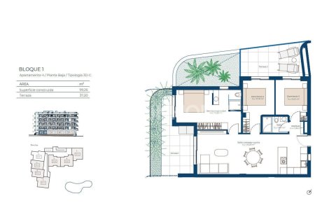Wohnung zum Verkauf in Murcia, Spanien 2 Schlafzimmer, 87 m2 Nr. 156187 - Foto 7