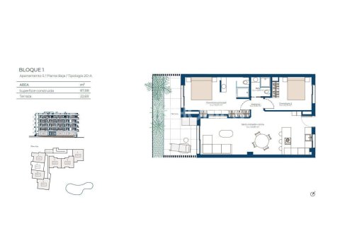 Wohnung zum Verkauf in Murcia, Spanien 2 Schlafzimmer, 87 m2 Nr. 156187 - Foto 8