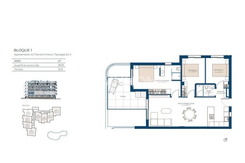 Wohnung zum Verkauf in Murcia, Spanien 3 Schlafzimmer, 98 m2 Nr. 156189 - Foto 9