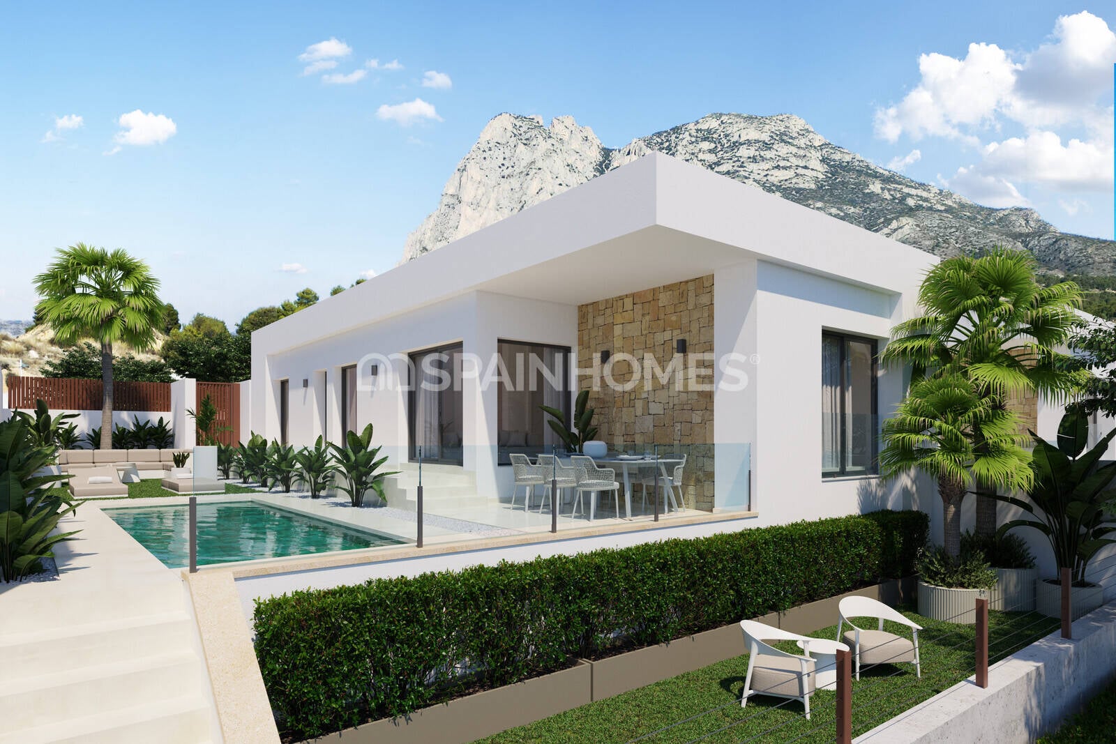 Villa i Finestrat, Alicante, Spanien 3 sovrum, 94 kvm. Nr. 146461
