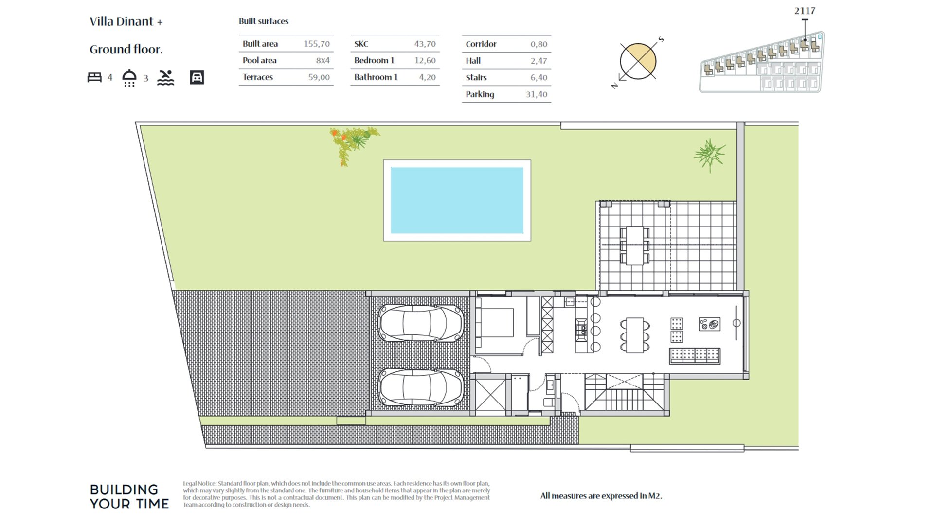 Villa i Dinant, Algorfa, Alicante, Spanien 4 sovrum, 156 kvm. Nr. 51603