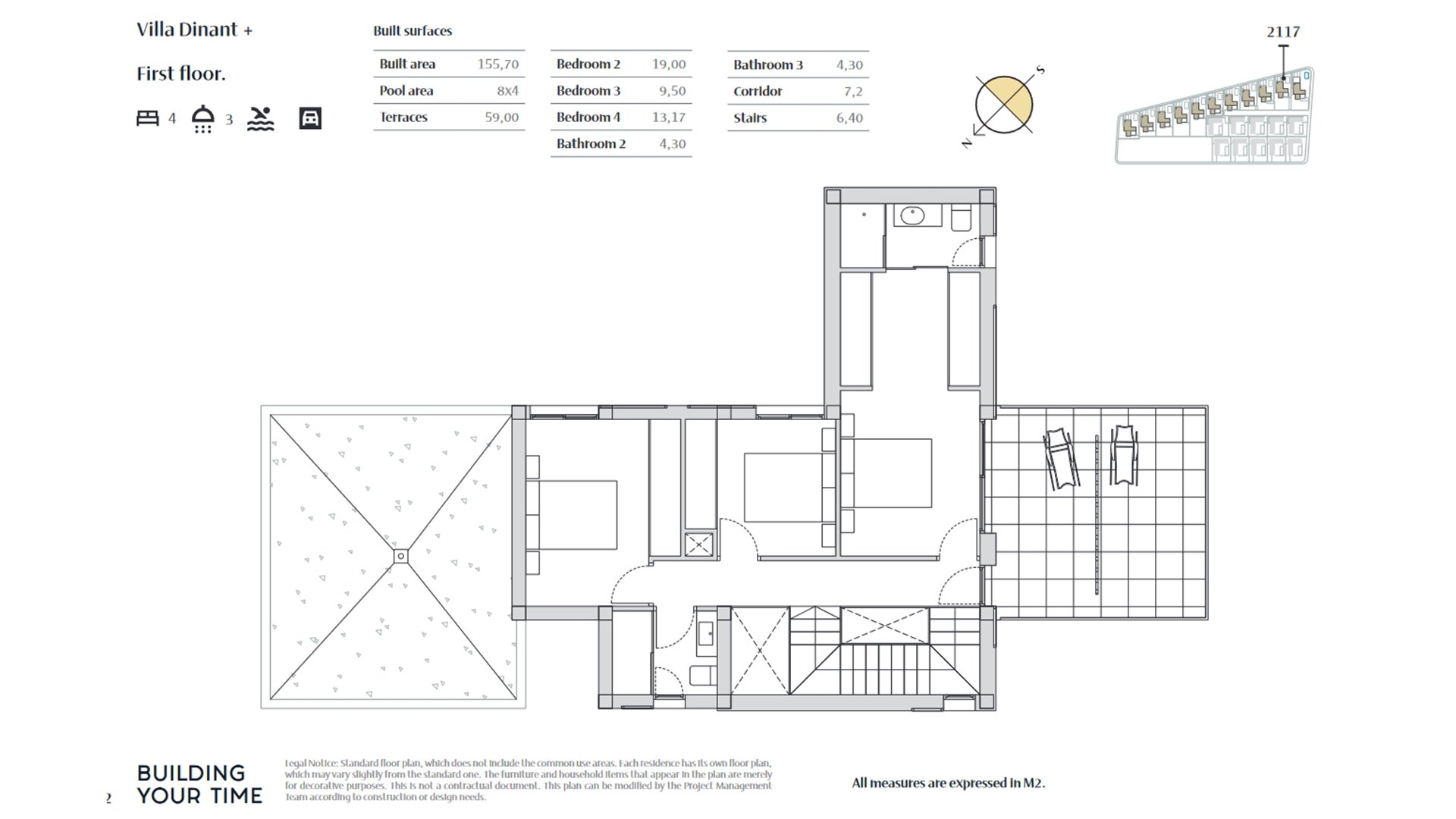 Villa i Dinant, Algorfa, Alicante, Spanien 4 sovrum, 156 kvm. Nr. 51603