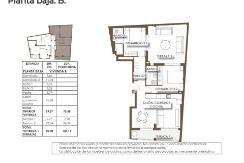 Wohnung zum Verkauf in Torrevieja, Alicante, Spanien 2 Schlafzimmer, 73 m2 Nr. 143628 - Foto 11