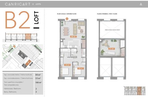 Huoneisto myytävänä Barcelona, Espanja, 2 makuuhuonetta, 88 m2 No. 192825 - kuva 8