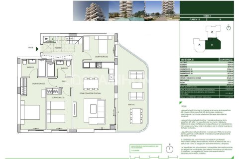 Apartamento en venta en Calpe, Alicante, España 3 dormitorios, 109 m2 No. 155350 - foto 13