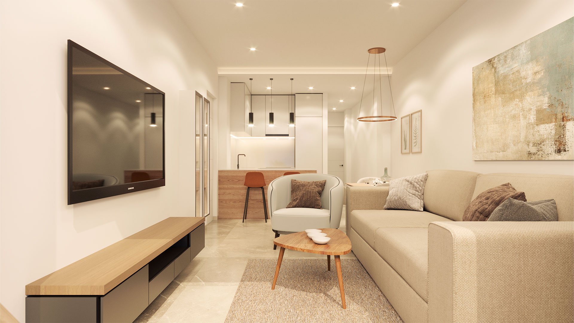 Apartment à Torrevieja, Alicante, Espagne 1 chambre, 54 m2 No. 163952