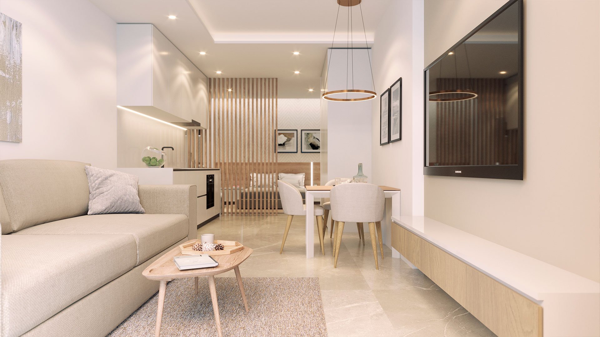 Apartment à Torrevieja, Alicante, Espagne 1 chambre, 54 m2 No. 163952