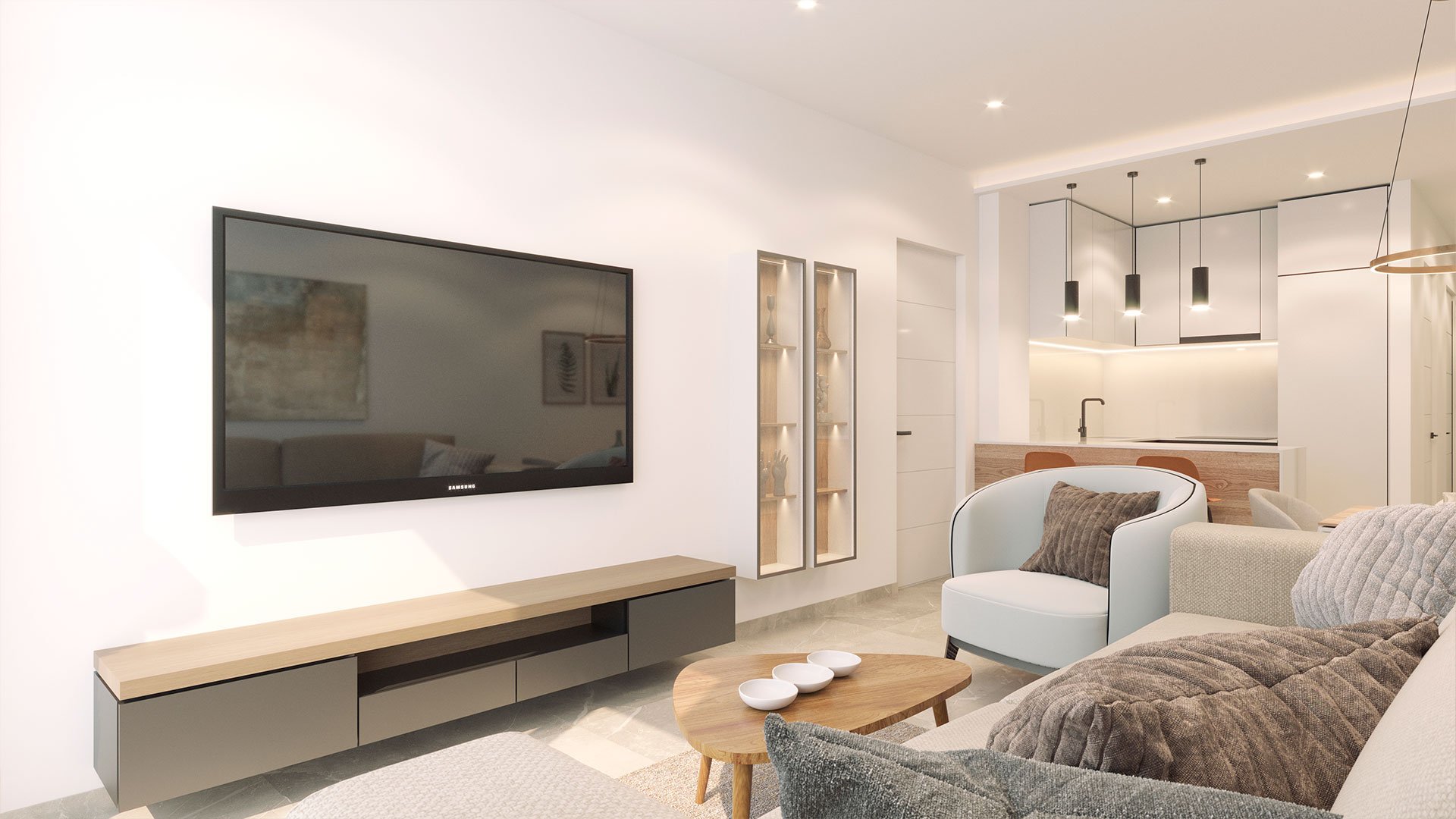 Apartment à Torrevieja, Alicante, Espagne 1 chambre, 54 m2 No. 163952