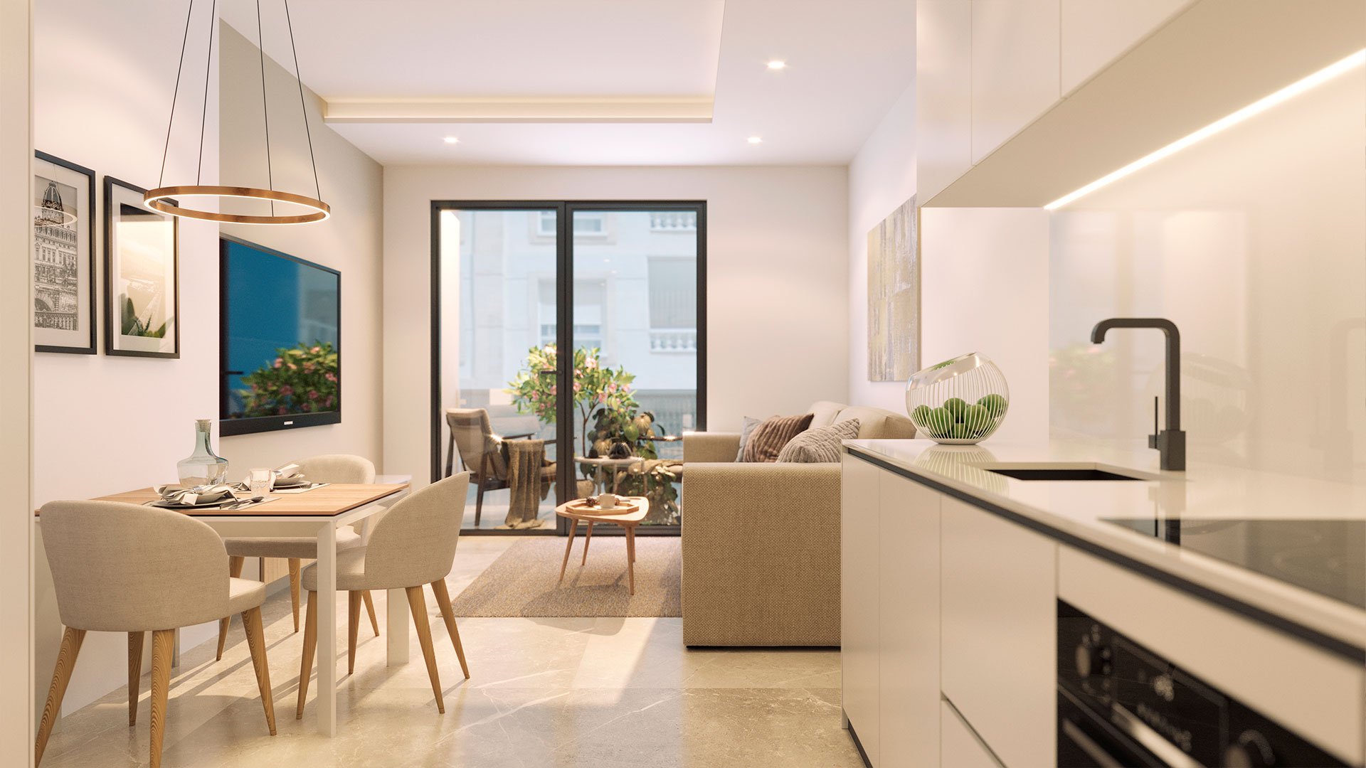 Apartment à Torrevieja, Alicante, Espagne 1 chambre, 54 m2 No. 163952