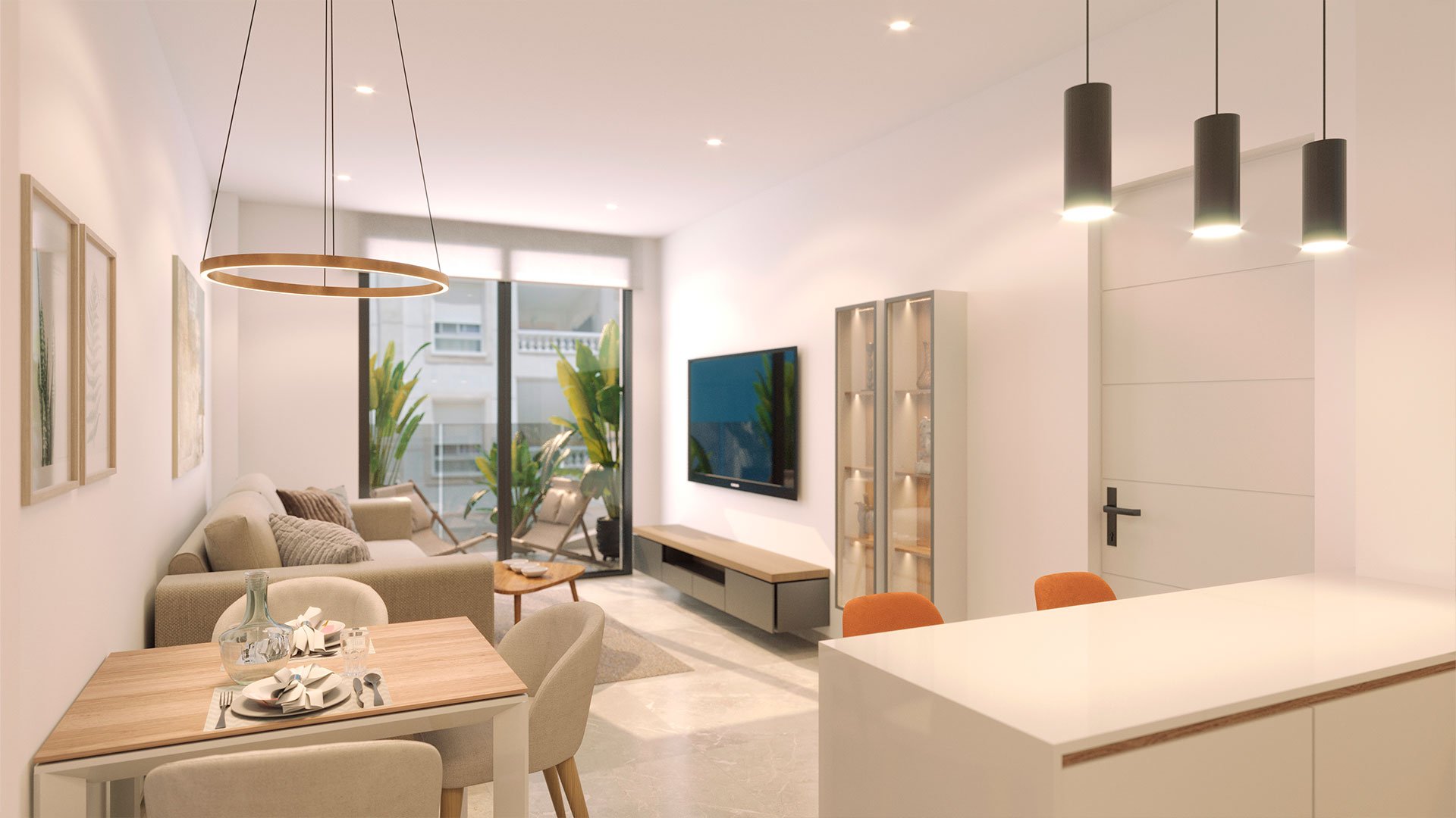 Apartment à Torrevieja, Alicante, Espagne 1 chambre, 54 m2 No. 163952