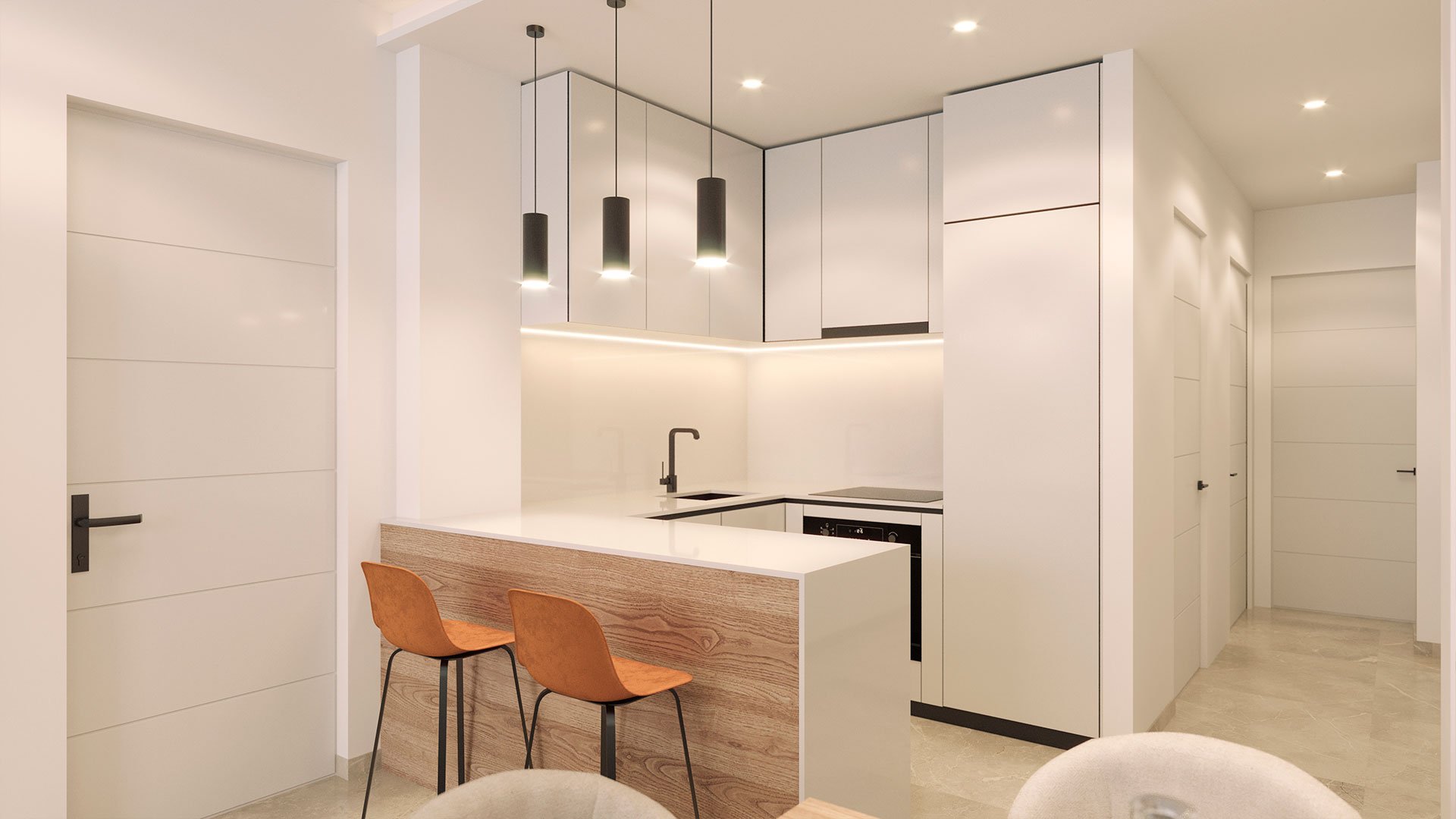 Apartment à Torrevieja, Alicante, Espagne 1 chambre, 54 m2 No. 163952