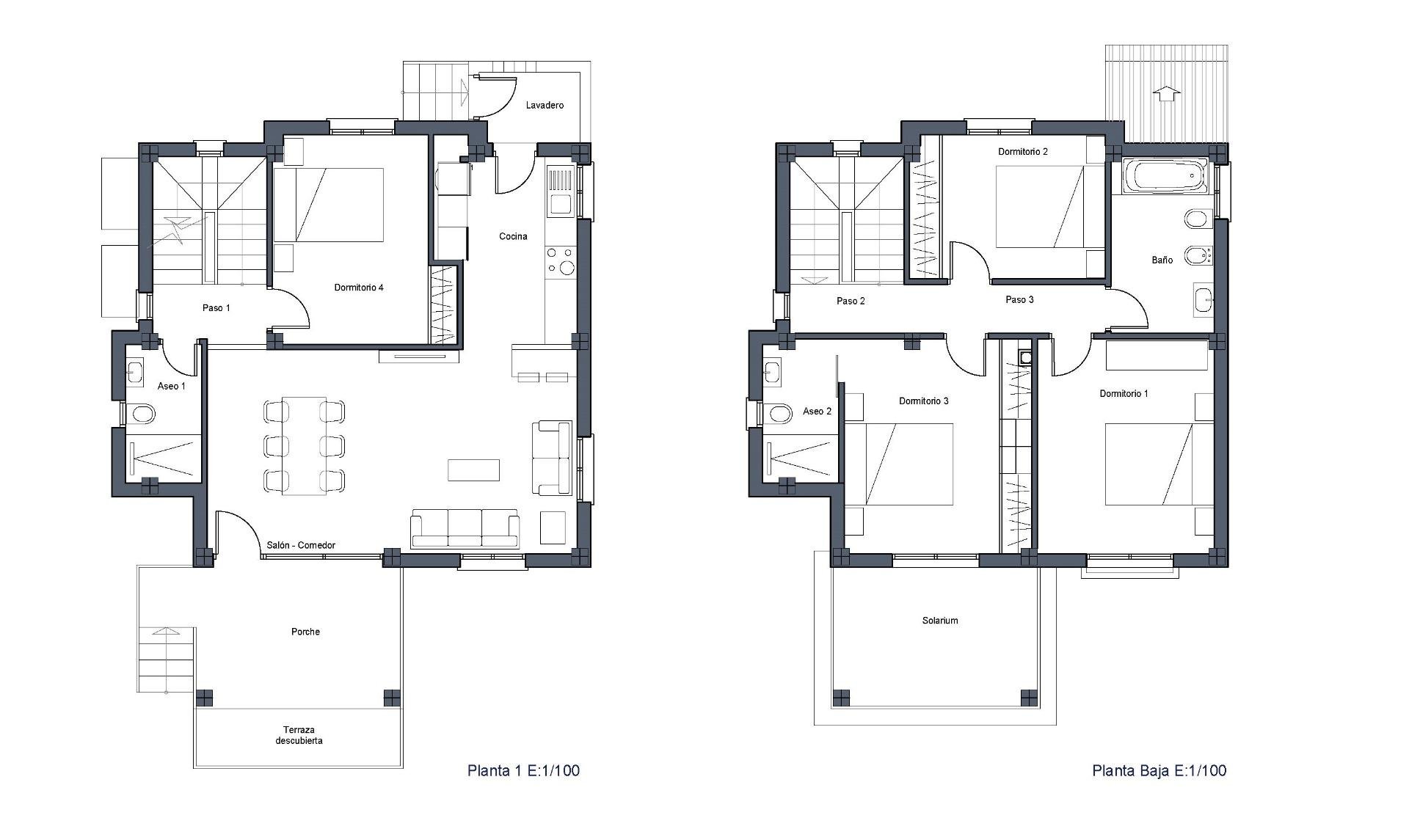 Villa en Castalla, Alicante, España 4 dormitorios, 117 m2 No. 111182