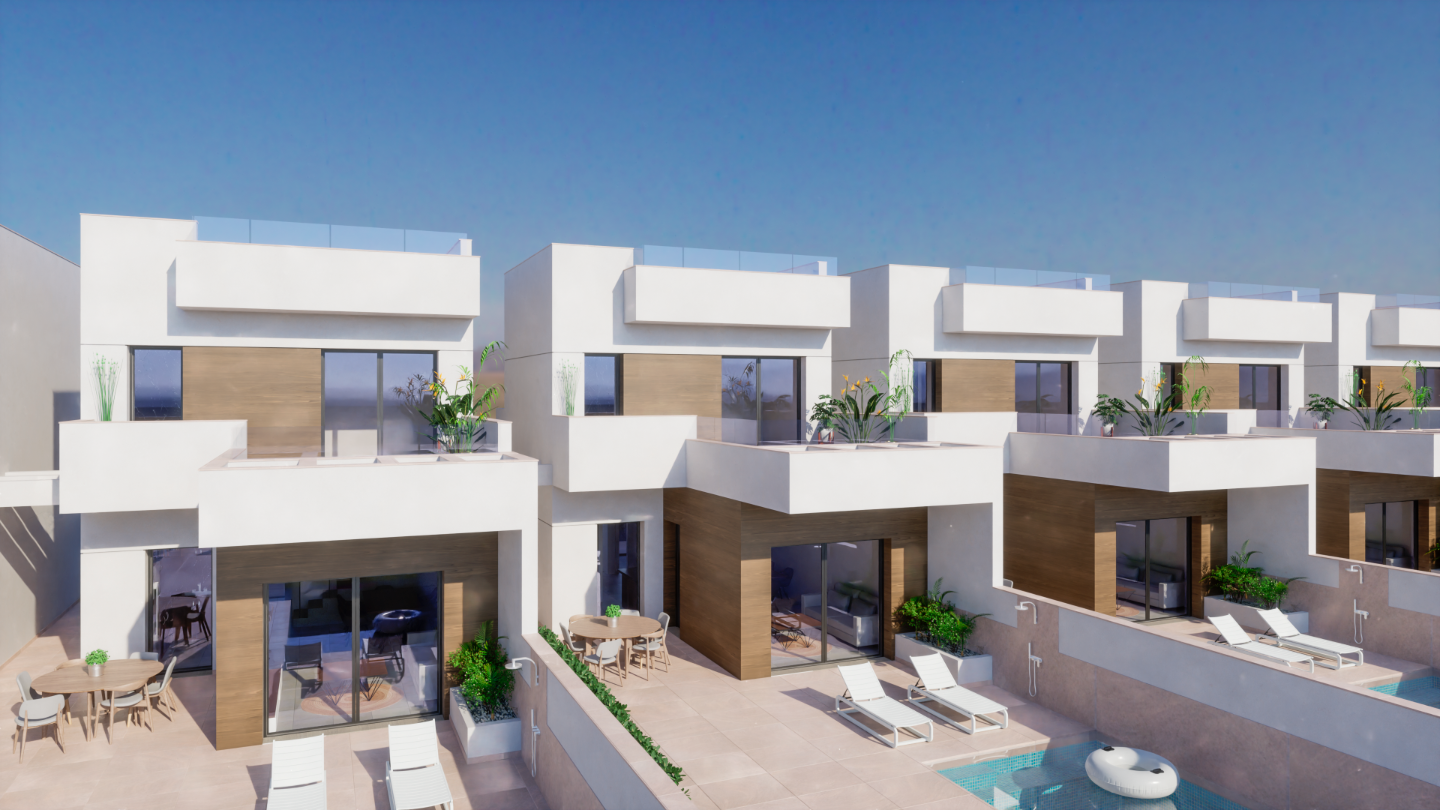 Villa i Los Montesinos, Alicante, Spanien 3 sovrum, 170 kvm. Nr. 79904
