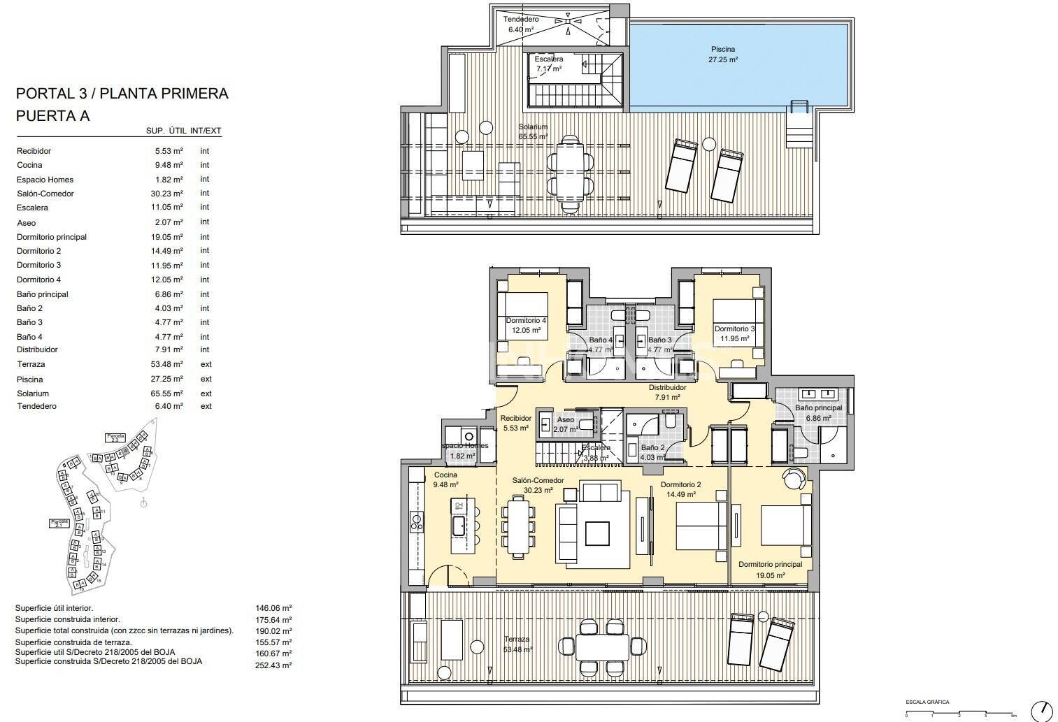 Kattohuoneisto Marbella, Malaga, Espanja 3 makuuhuonetta, 131 m2 No. 71782