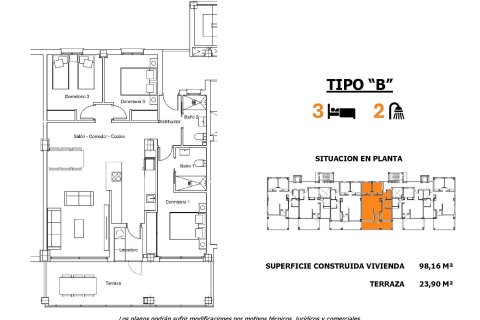 Wohnung zum Verkauf San Miguel de Salinas, Alicante, Spanien 3 Schlafzimmer, 141 m2 Nr. 112528 - Foto 8