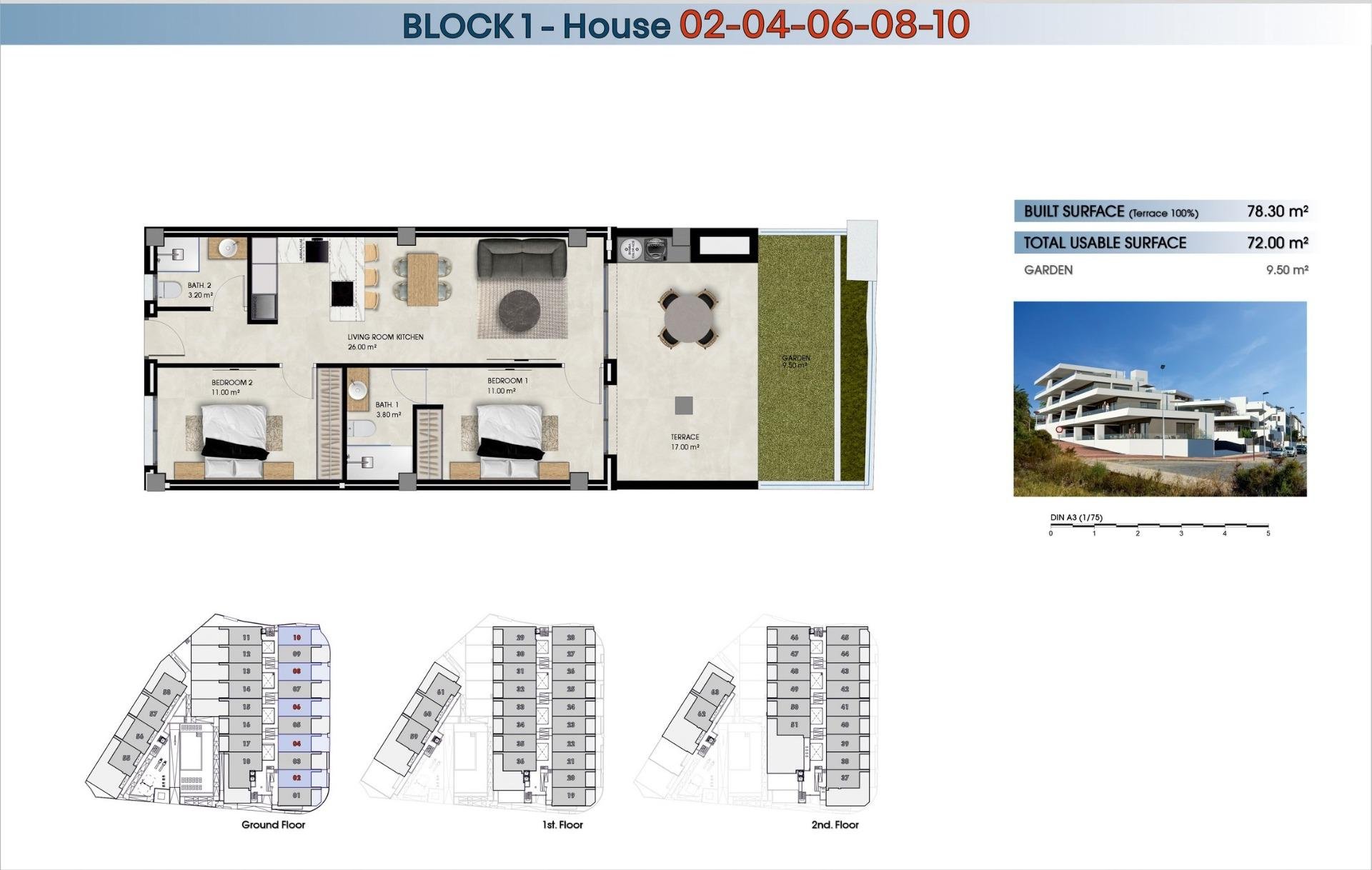Apartment in La Marina, Alicante, Spain 2 bedrooms, 78 sq.m. No. 151669