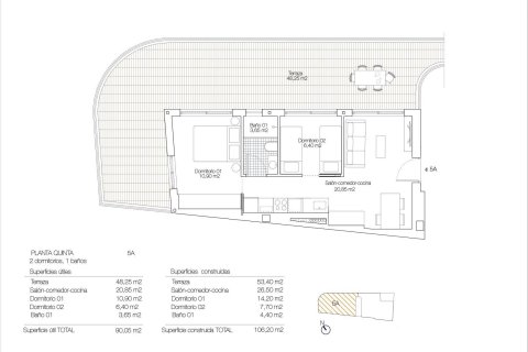 Apartamento en venta en Torrevieja, Alicante, España 2 dormitorios, 106 m2 No. 188962 - foto 3