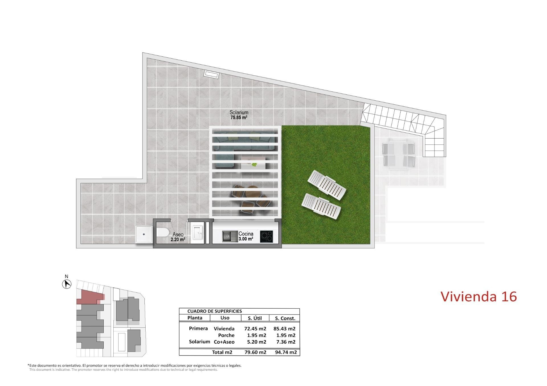 Bungalo Pilar de la Horadada, Alicante, Spānijā 3 istabas, 92 m2 Nr. 192897