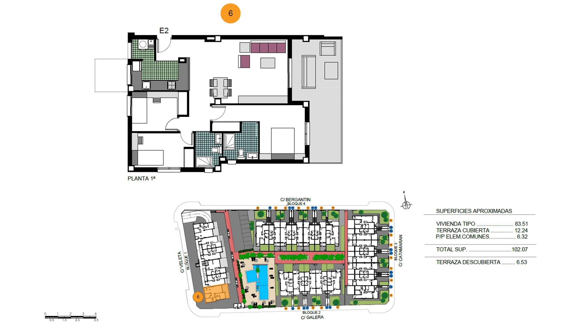 Apartment en Higuericas Bay, Alicante, Espagne 3 chambres, 83.51 m2 No. 74758
