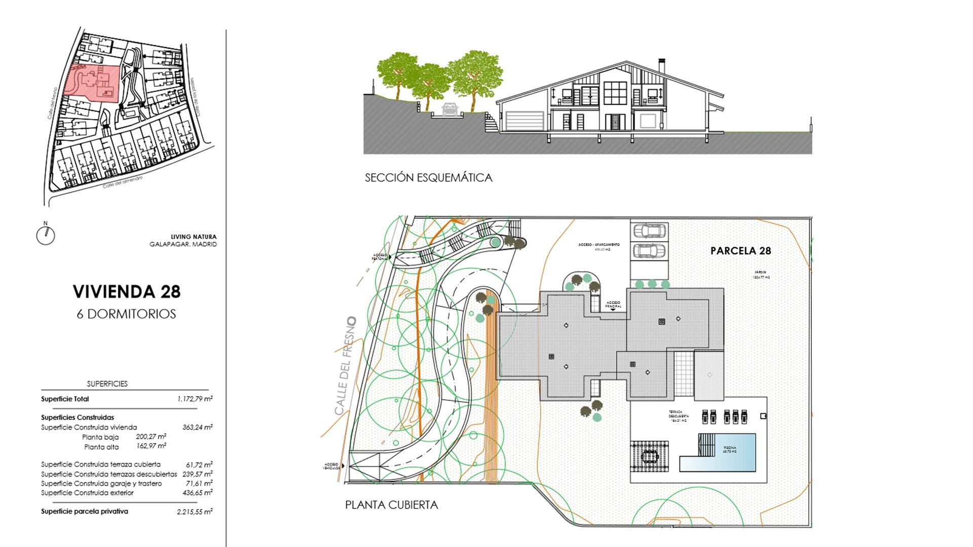 Villa en Living Natura, Colmenarejo, Madrid, España 6 dormitorios, 333.96 m2 No. 73840