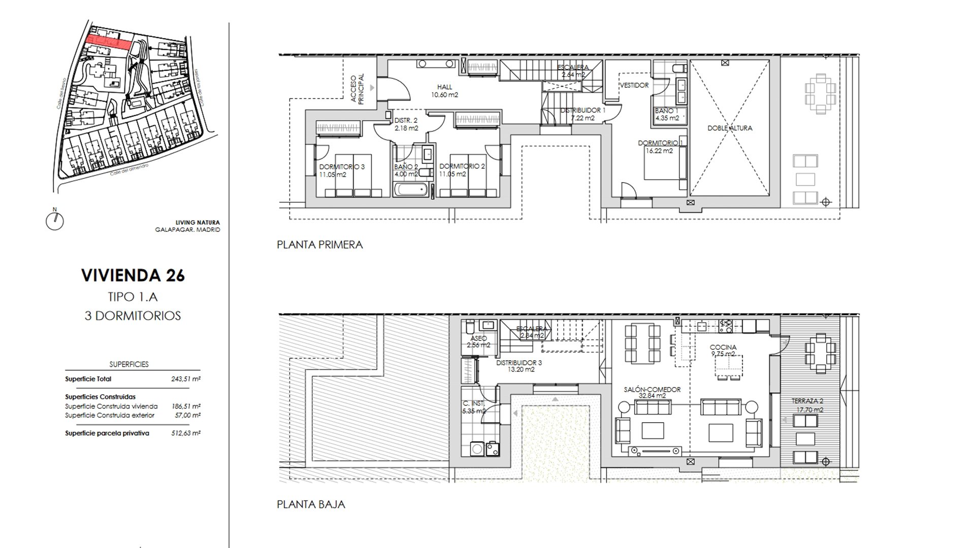 Huvila Living Natura, Colmenarejo, Madrid, Espanja 3 makuuhuonetta, 135.64 m2 No. 73839