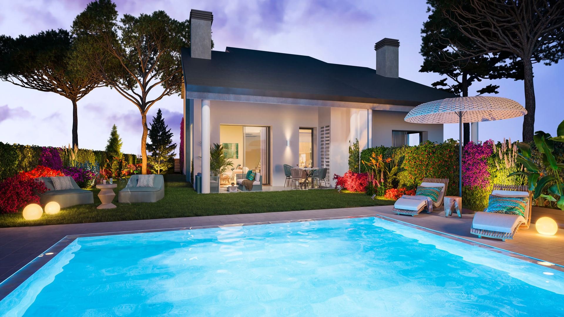 Villa in Living Natura, Colmenarejo, Madrid, Spa, 4 bedrooms, 124.7 sq.m. No. 73837