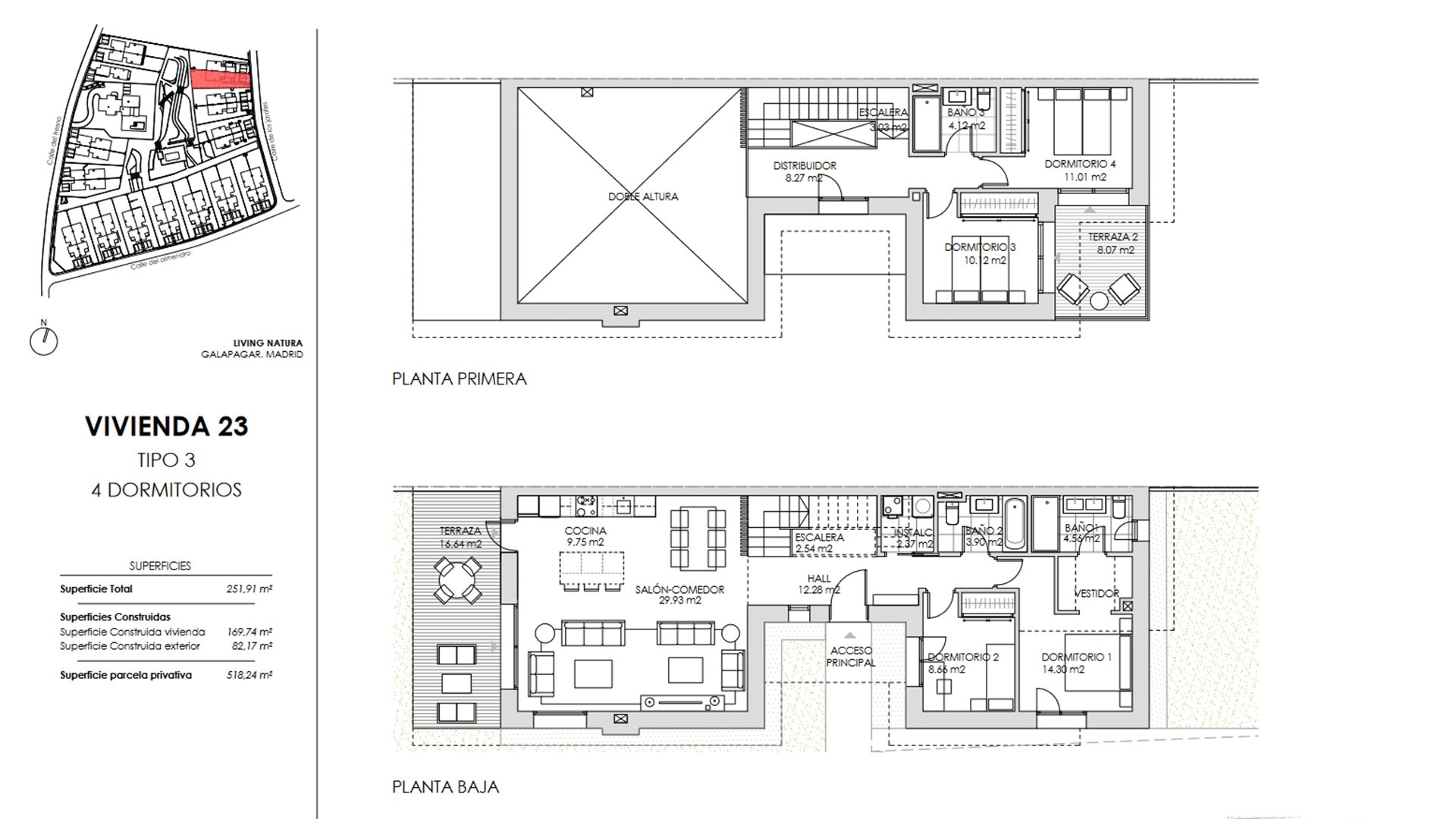 Villa in Living Natura, Colmenarejo, Madrid, Spa, 4 bedrooms, 124.7 sq.m. No. 73837