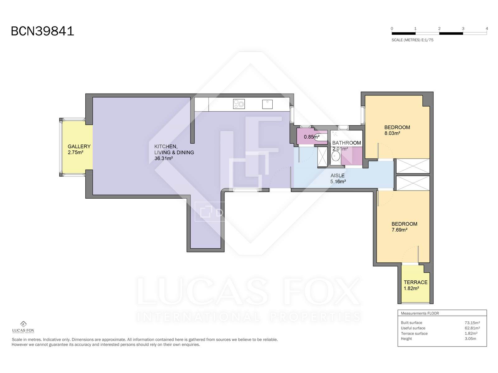Apartment in Barcelona, Spain 2 bedrooms, 70 sq.m. No. 192827