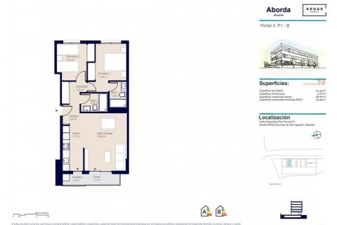 Dzīvoklis pārdošanā Alicante, Spānijā 2 istabas, 83 m2 Nr. 109236 - attēls 17