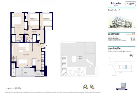 Dzīvoklis pārdošanā Alicante, Spānijā 3 istabas, 102 m2 Nr. 109237 - attēls 10