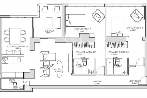 Apartment à vendre à Madrid, Espagne, 2 chambres, 130 m2 No. 179075 - photo 18