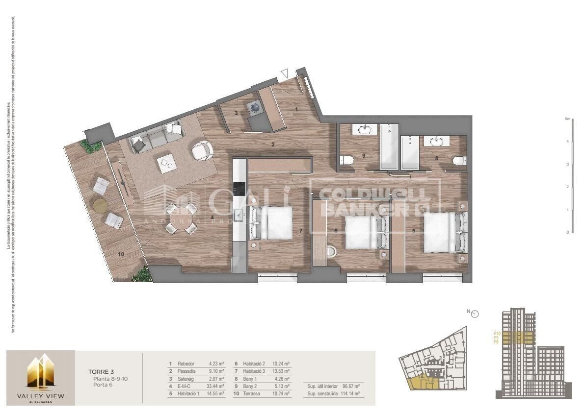 Apartamento en Principado De Andorra (Ninguna Poblacion Tiene C.P.), Lérida, España 3 dormitorios, 125 m2 No. 178936