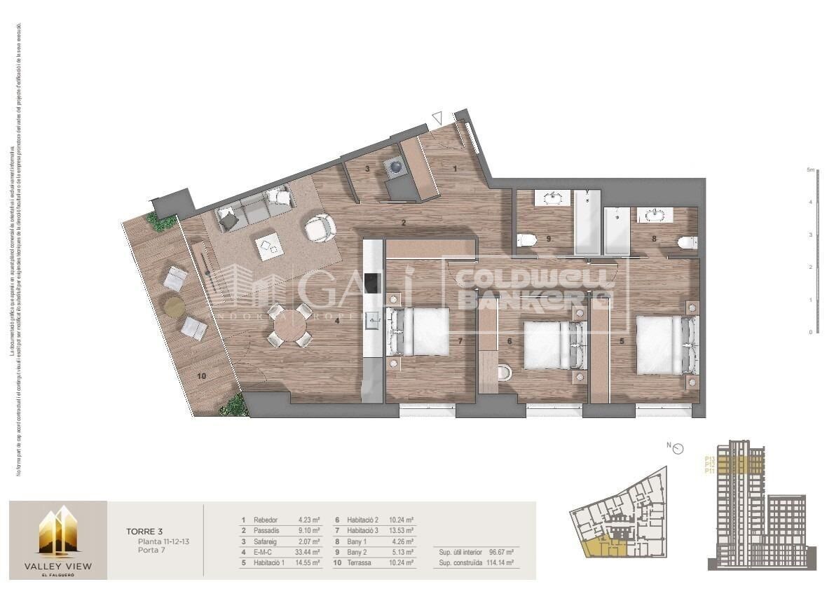 Dzīvoklis Principado De Andorra (Ninguna Poblacion Tiene C.P.), Lleida, Spānijā 3 istabas, 125 m2 Nr. 178941