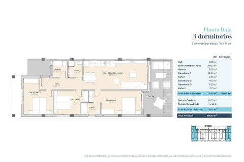 Apartment à vendre à Almeria, Espagne, 3 chambres, 87 m2 No. 189892 - photo 12