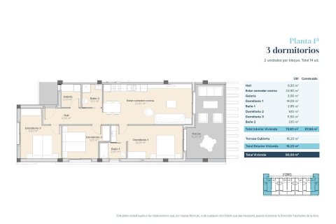 Продажа квартиры в Альмерия, Испания 3 спальни, 87м2 №189894 - фото 11