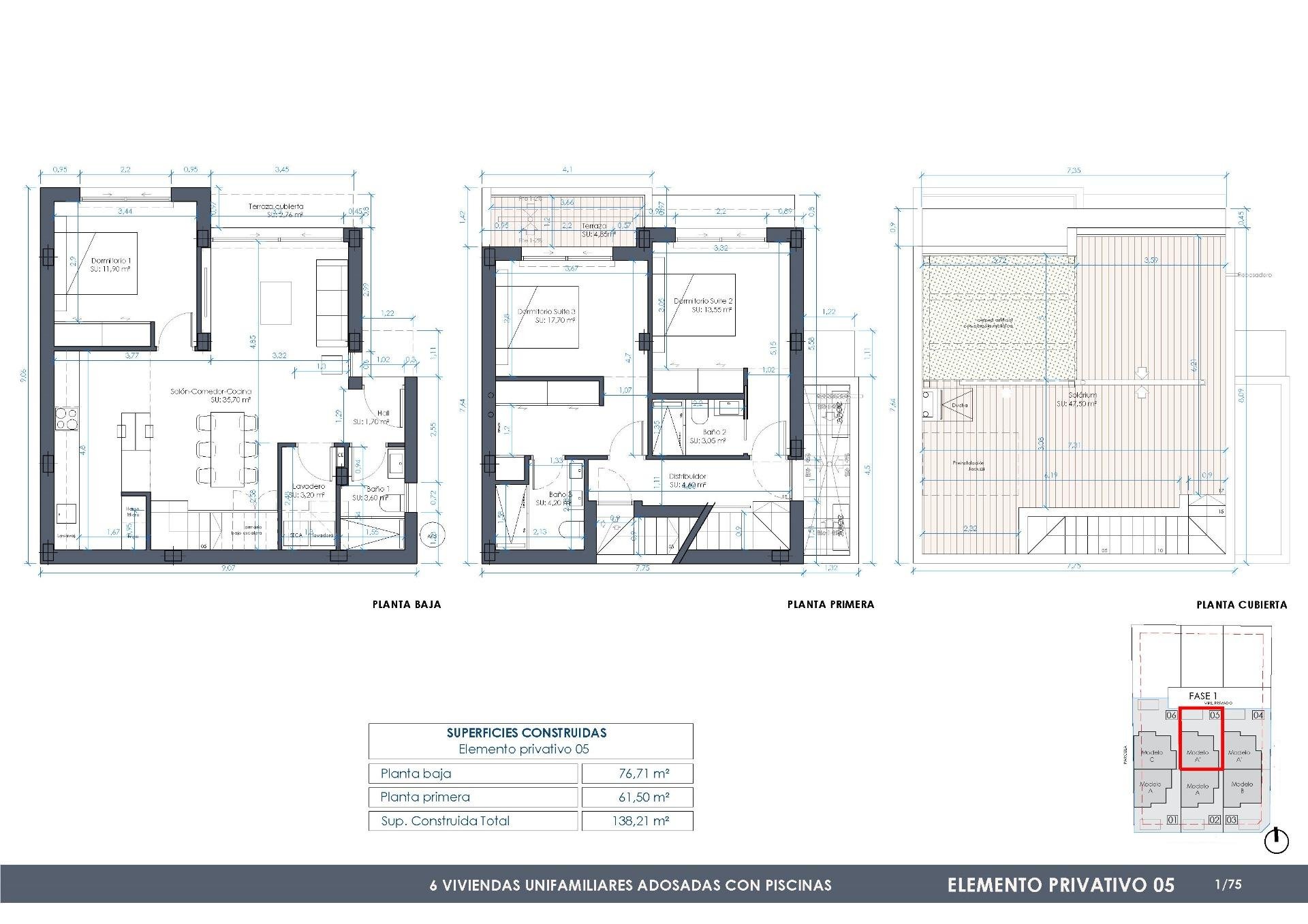 Huvila Ciudad Quesada, Alicante, Espanja 3 makuuhuonetta, 138 m2 No. 134346