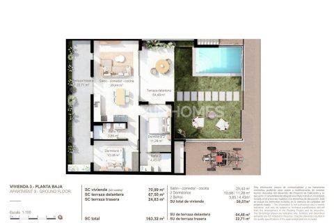 Dzīvoklis pārdošanā San Pedro del Pinatar, Murcia, Spānijā 3 istabas, 86 m2 Nr. 146810 - attēls 21