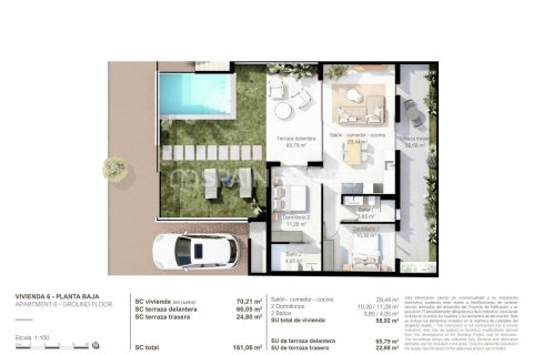 Dzīvoklis pārdošanā San Pedro del Pinatar, Murcia, Spānijā 3 istabas, 86 m2 Nr. 146810 - attēls 24