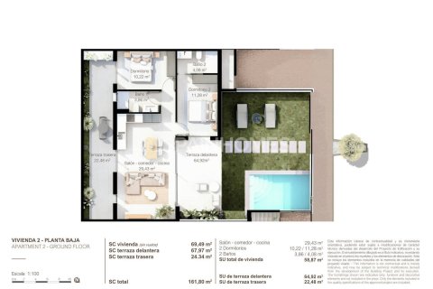 Продажа пентхауса в Сан-Педро-дель-Пинатар, Мурсия, Испания 3 спальни, 83м2 №146811 - фото 20