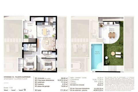 Продажа пентхауса в Сан-Педро-дель-Пинатар, Мурсия, Испания 3 спальни, 83м2 №146811 - фото 30