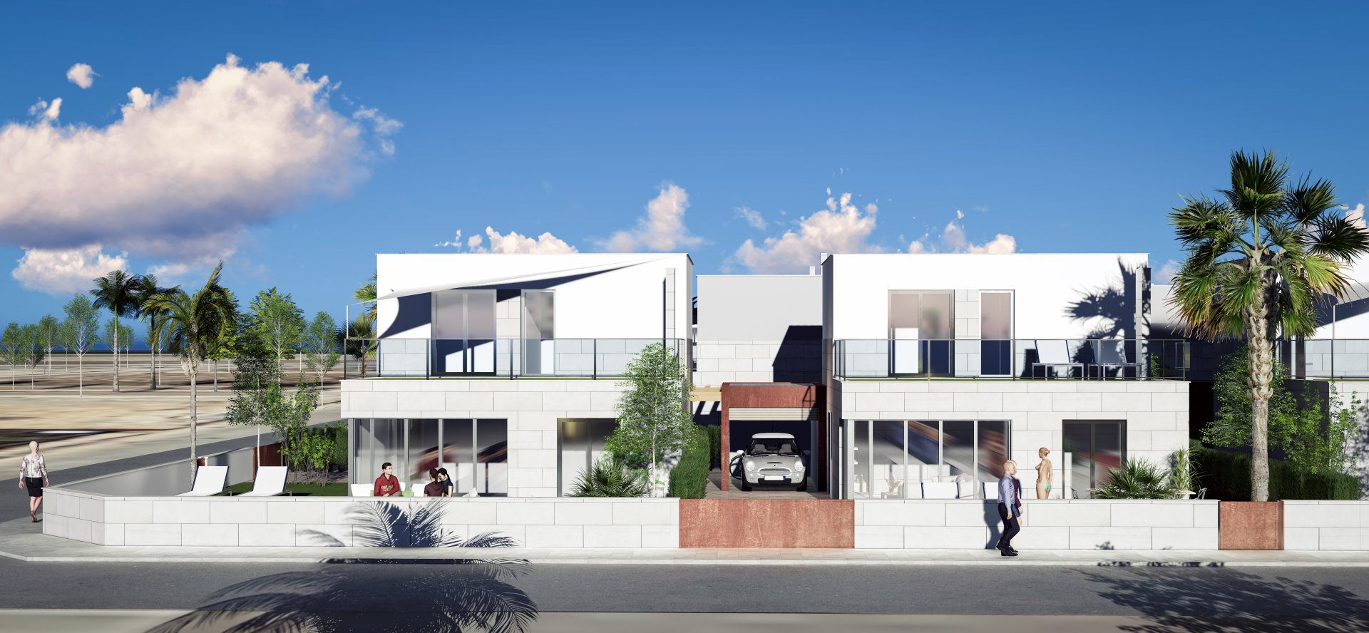 Villa à Los Alcazares, Murcia, Espagne 3 chambres, 106 m2 No. 110588