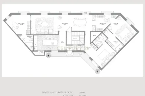 Apartamento en venta en Barcelona, España 3 dormitorios, 161 m2 No. 167143 - foto 3