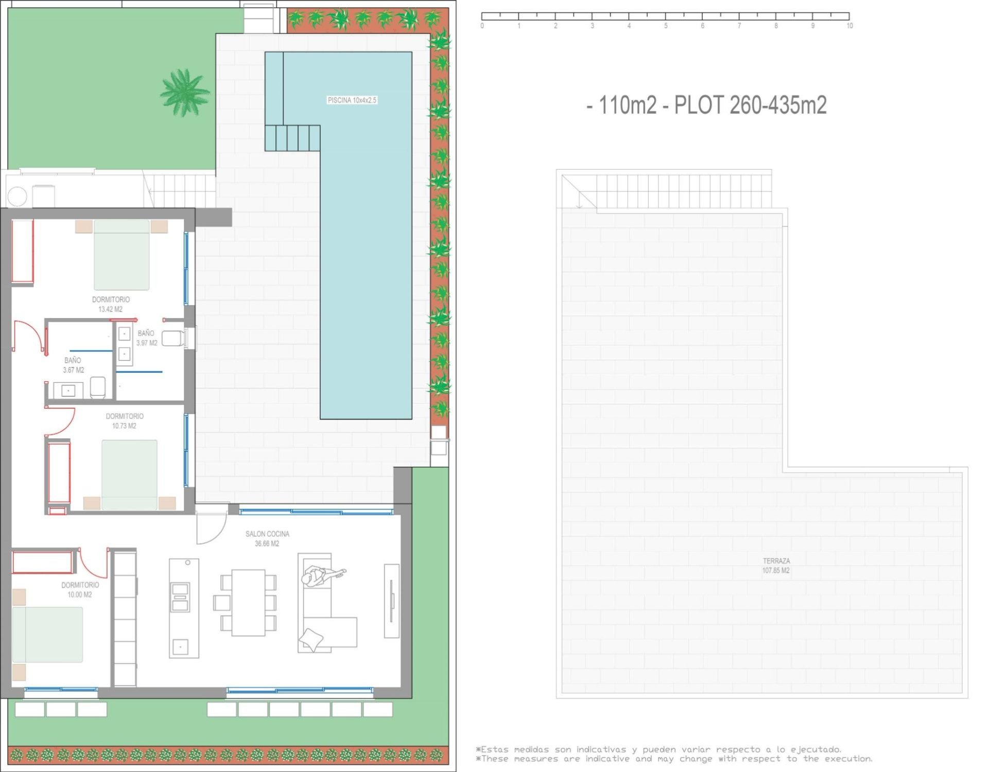 Villa in San Javier, Murcia, Spain 3 bedrooms, 110 sq.m. No. 148327