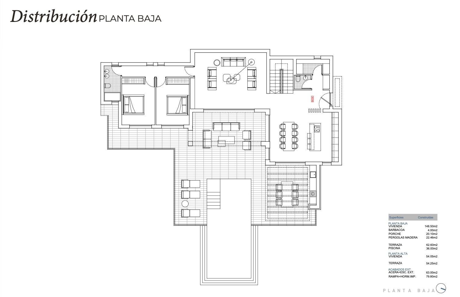 Villa a Benissa, Alicante, Spagna 3 camere da letto, 227 mq. N° 155182