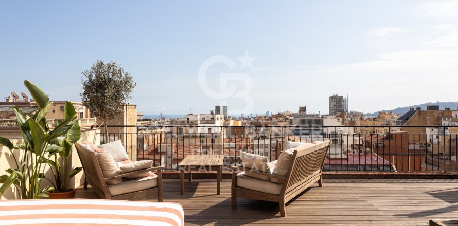 Penthouse w Barcelona, Hiszpania 2 sypialnie, 80 mkw. nr 156813