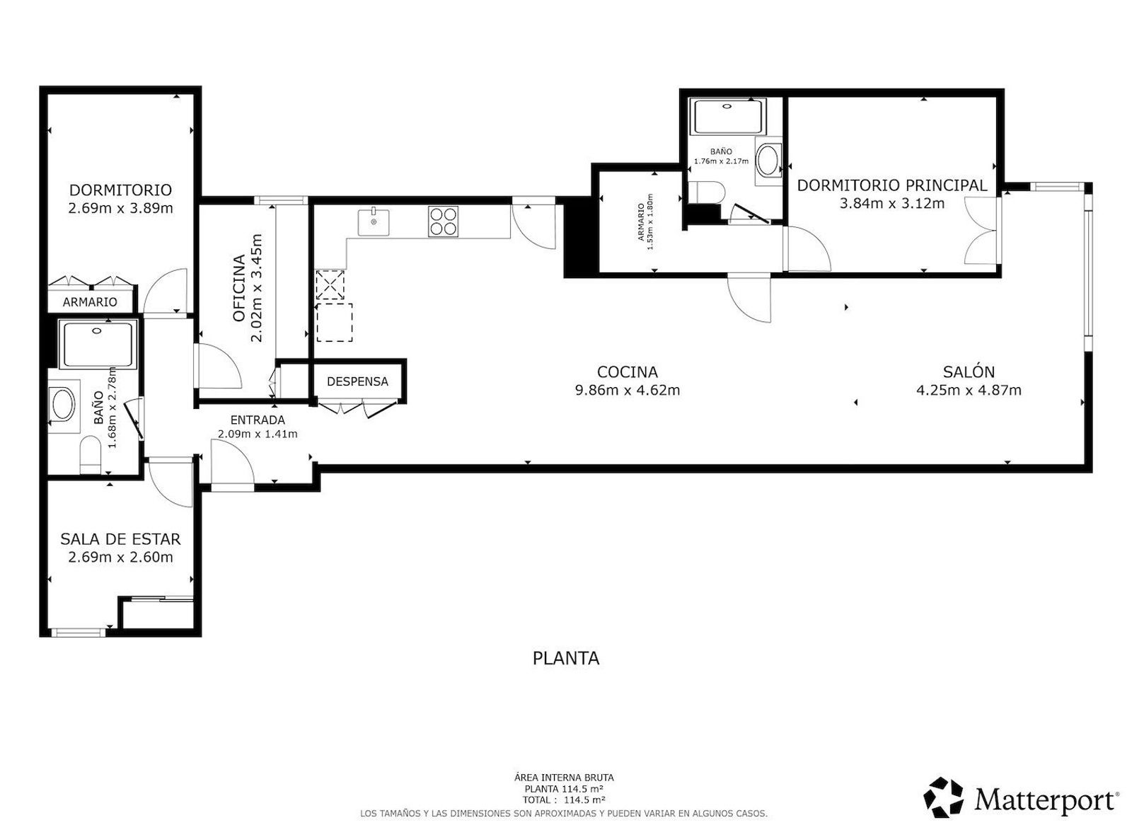 Apartment à Barcelona, Espagne 4 chambres, 130 m2 No. 184611