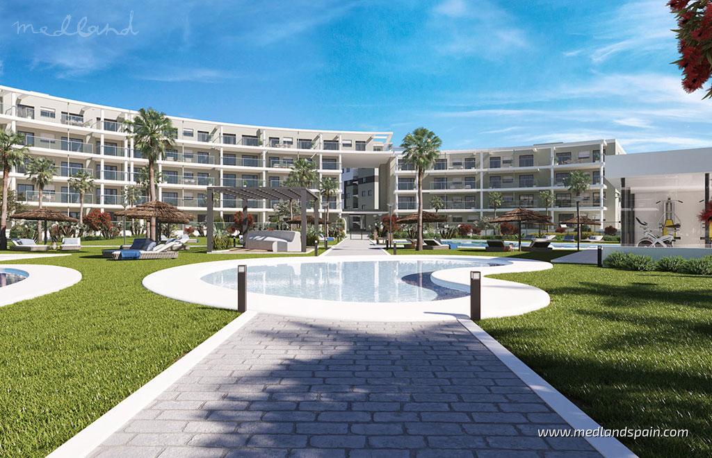 Apartment in Manilva, Malaga, Spain 3 bedrooms, 118 sq.m. No. 53978