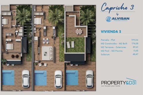 Villa zum Verkauf in San Pedro del Pinatar, Murcia, Spanien 3 Schlafzimmer, 174 m2 Nr. 191045 - Foto 13