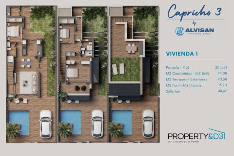 Villa zum Verkauf in San Pedro del Pinatar, Murcia, Spanien 3 Schlafzimmer, 174 m2 Nr. 191045 - Foto 12